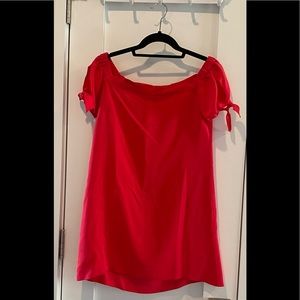 Amanda Uprichard red silk mini dress